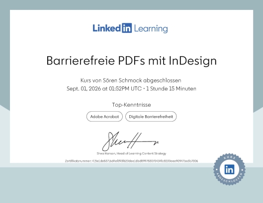 Barrierefreie PDFs mit InDesign
